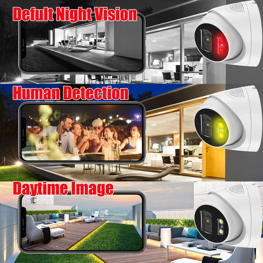 6MP 8MP POE IMX335 Face/Human/Vehicle Xmeye Pro iCSEE APP