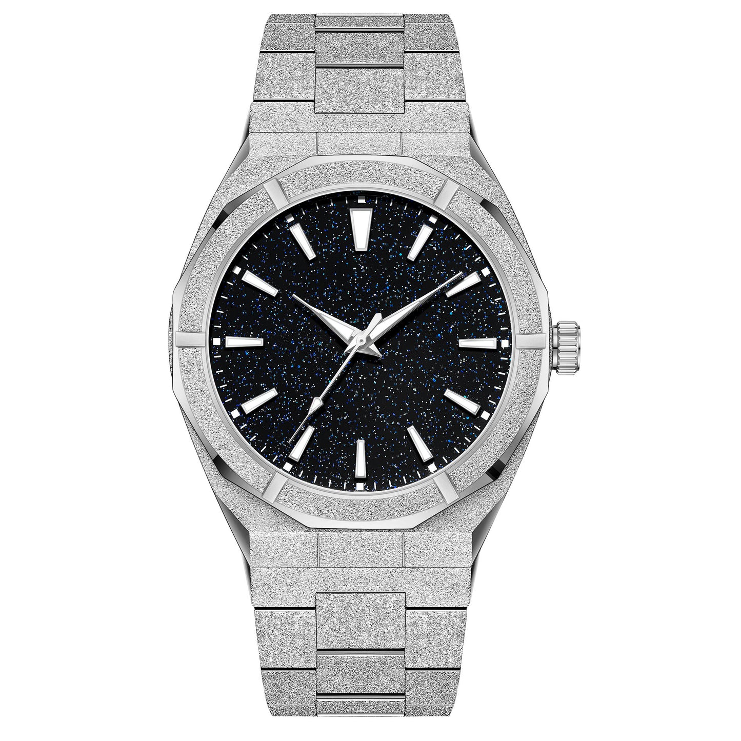 Business Men's Watch Stainless Steel Frosted Stainless Steel With Luminous
