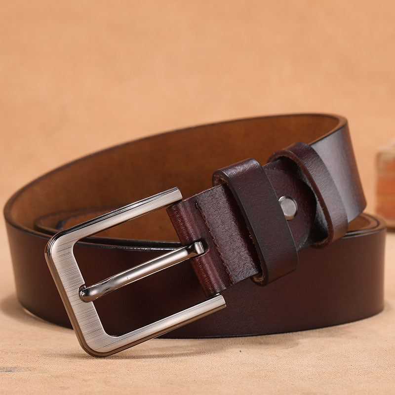 Fashion Square Head Pin Buckle Jeans Strap With Match Casual Belt