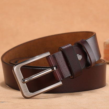 Fashion Square Head Pin Buckle Jeans Strap With Match Casual Belt