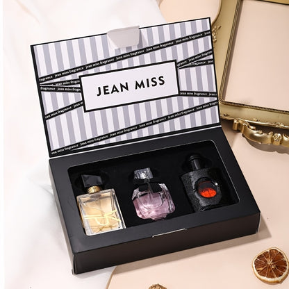 Women's Perfume Set Rose Perfume Long-lasting Light Perfume, Free Christmas Gift Box Set for Women