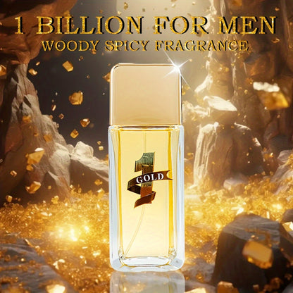 3.38oz Eau De Parfum For Men, Refreshing And Long Lasting Fragrance With Woody Spicy Notes,Perfume For Dating And Daily Life,A Perfect Gift For Men