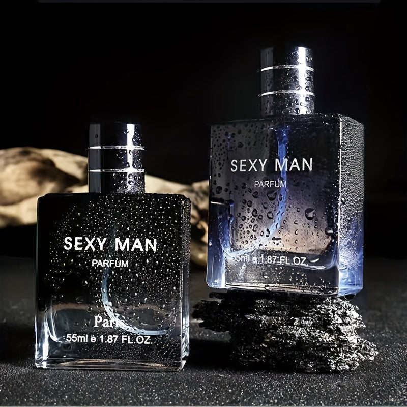 55ml Woody Notes Eau De Parfum - Refreshing Cologne Perfume for Men, Perfect for Dating and Daily Life, Long-Lasting Fragrance, Ideal Gift for Him, Seductive Scent for Confidence Boost