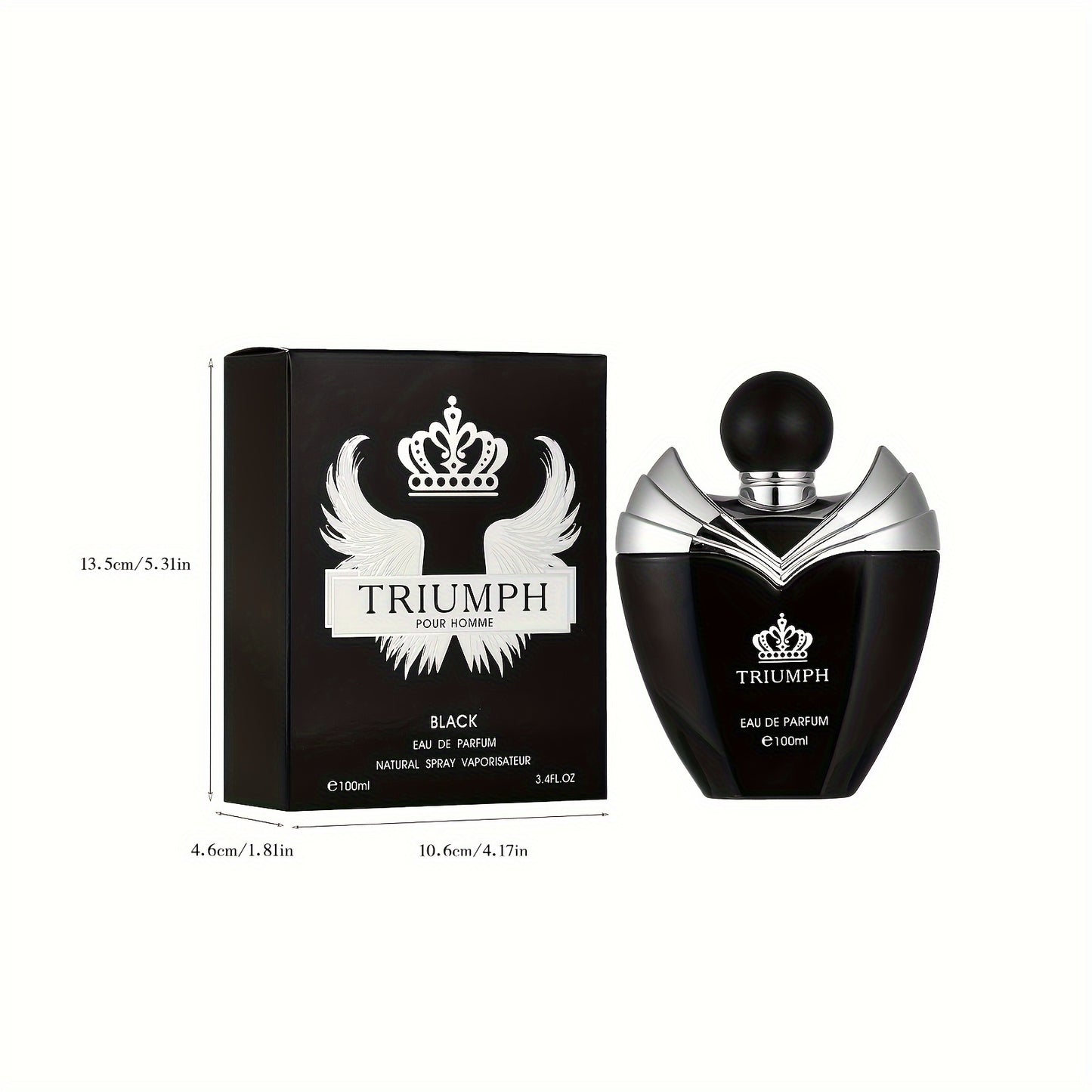 100ml Long-Lasting Eau De Parfum for Men - Refreshing Cologne with Fruity and Floral Notes, Musk Scent, Aluminum-Free, Perfect for Dating, Daily Life, and as a Fathers Day Gift