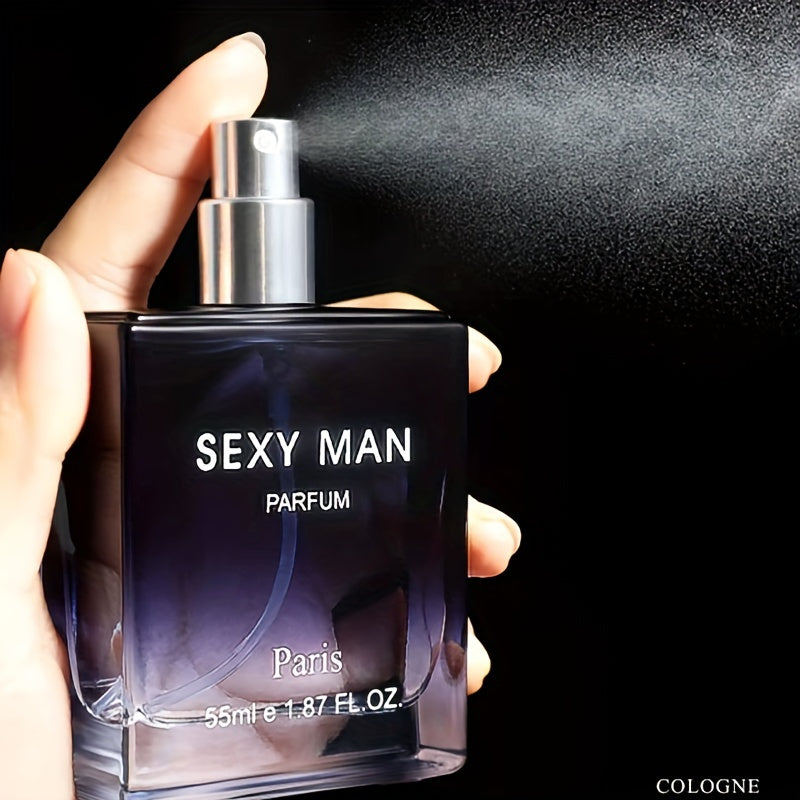55ml Woody Notes Eau De Parfum - Refreshing Cologne Perfume for Men, Perfect for Dating and Daily Life, Long-Lasting Fragrance, Ideal Gift for Him, Seductive Scent for Confidence Boost