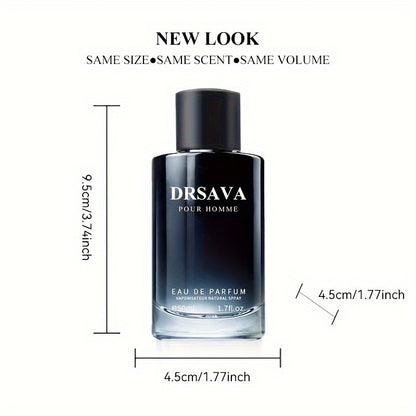 50ml Fougere Fusion Eau De Parfum for Men - Long-Lasting, Refreshing Cologne with Seductive Notes - Perfect Gift for Father's Day, Dating, and Daily Life