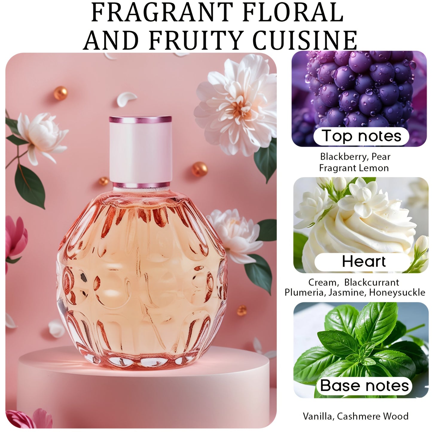 The Special Women's Perfume, Featuring Rose Ginger And Freesia, Undertones Of Lily Carnations And Violets, Undertones Of Musk, Oakmoss And Patchouli, Is The Perfect Gift for All Occasions