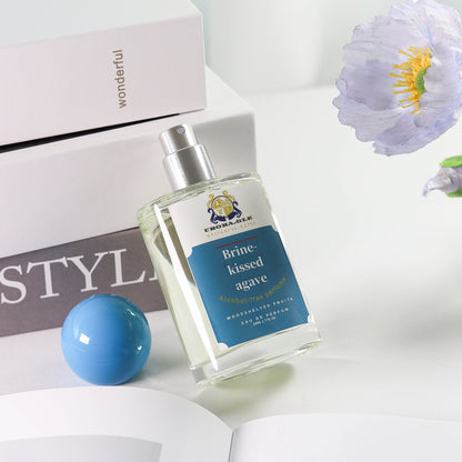 Parfum Azure Breeze Eau de Toilette for Men Fresh Woody Alcohol-Free Perfume with Cedarwood Vetiver Cologne Pink Pepper Mint