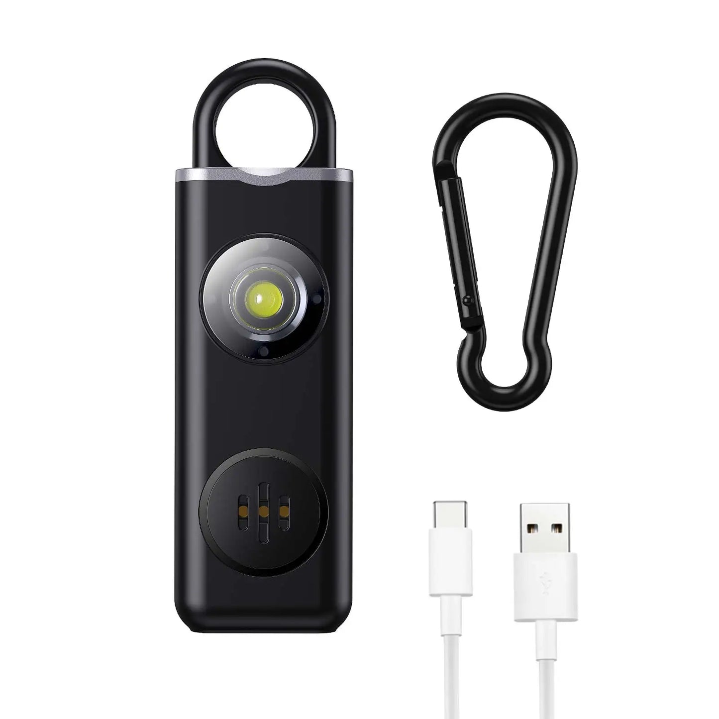 130dB Self Defense Siren Safety Alarm for Women Keychain with SOS LED Light Personal Alarms Personal Security Keychain Alarm