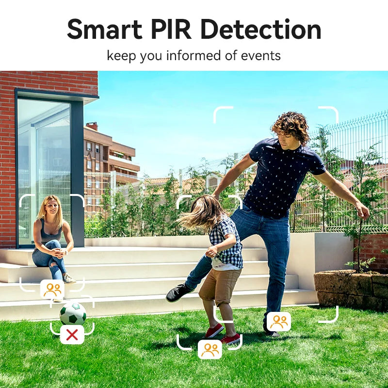 IMOU Cell PT Lite Solar Panel Kit 3MP Wi-Fi Camera 5000mAh Battery Human Detection IP66 Weatherproof Home Security Camera Type-C