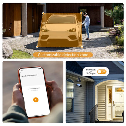 IMOU Cell PT Lite Solar Panel Kit 3MP Wi-Fi Camera 5000mAh Battery Human Detection IP66 Weatherproof Home Security Camera Type-C