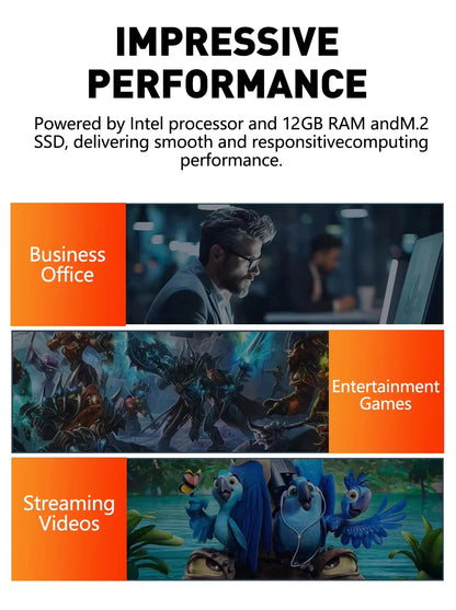 Mini PC Intel Core i7 8500Y Windows 10 12GB LPDDR3 1TB 2TB M.2 SSD Gamer Pc 4K HD WIFI 6 BT4.2 Desktop Computer