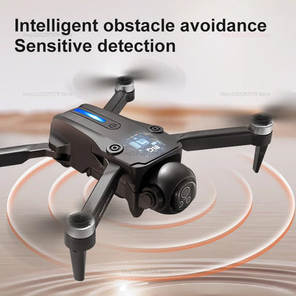 New D18 RC Drone 8K Professional HD  Dual Camera 360° Obstacle Avoidance Aerial Optical Brushless Large Screen Quadcopter Toy