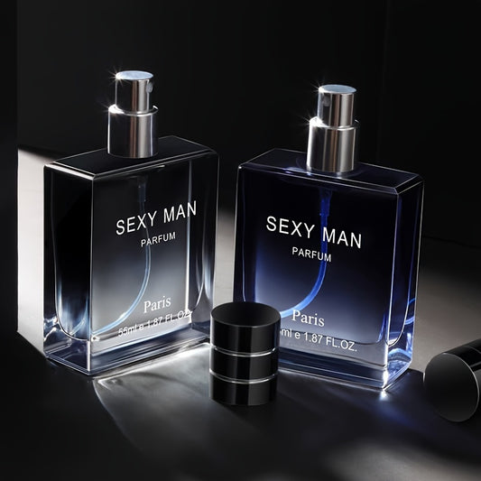55ml Woody Notes Eau De Parfum - Refreshing Cologne Perfume for Men, Perfect for Dating and Daily Life, Long-Lasting Fragrance, Ideal Gift for Him, Seductive Scent for Confidence Boost
