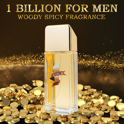 3.38oz Eau De Parfum For Men, Refreshing And Long Lasting Fragrance With Woody Spicy Notes,Perfume For Dating And Daily Life,A Perfect Gift For Men