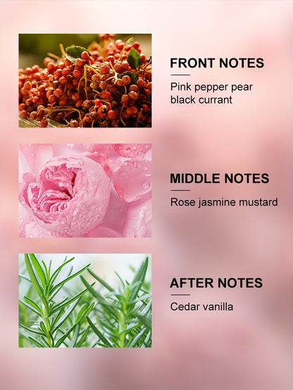 Premium Women's Perfume, Fragrance Spray, Classic Floral Scent, Long-lasting Scent, Contains Rose, Jasmine, Vanilla, Patchouli, Exudes Feminine Charm, Attracts Most Men, Perfect For Christmas Halloween Holiday Parties, 1.86oz