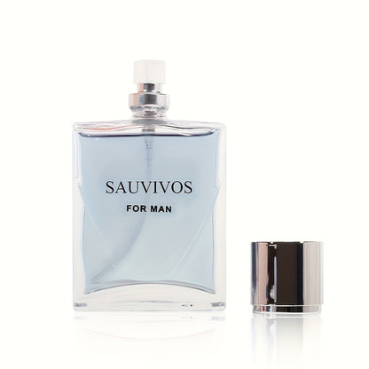 60ml Seductive Eau De Parfum for Men - Refreshing Long-Lasting Lemon, Prickly Ash, Cedar Wood Fragrance with Invigorating Top Notes, Perfect for Dating, Daily Life, and a Memorable Christmas Gift