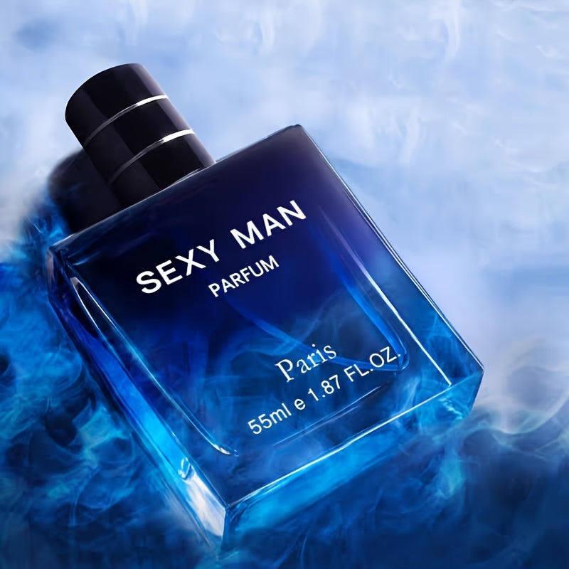 55ml Woody Notes Eau De Parfum - Refreshing Cologne Perfume for Men, Perfect for Dating and Daily Life, Long-Lasting Fragrance, Ideal Gift for Him, Seductive Scent for Confidence Boost