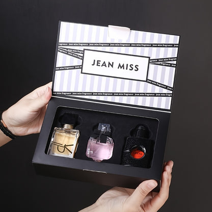 Women's Perfume Set Rose Perfume Long-lasting Light Perfume, Free Christmas Gift Box Set for Women